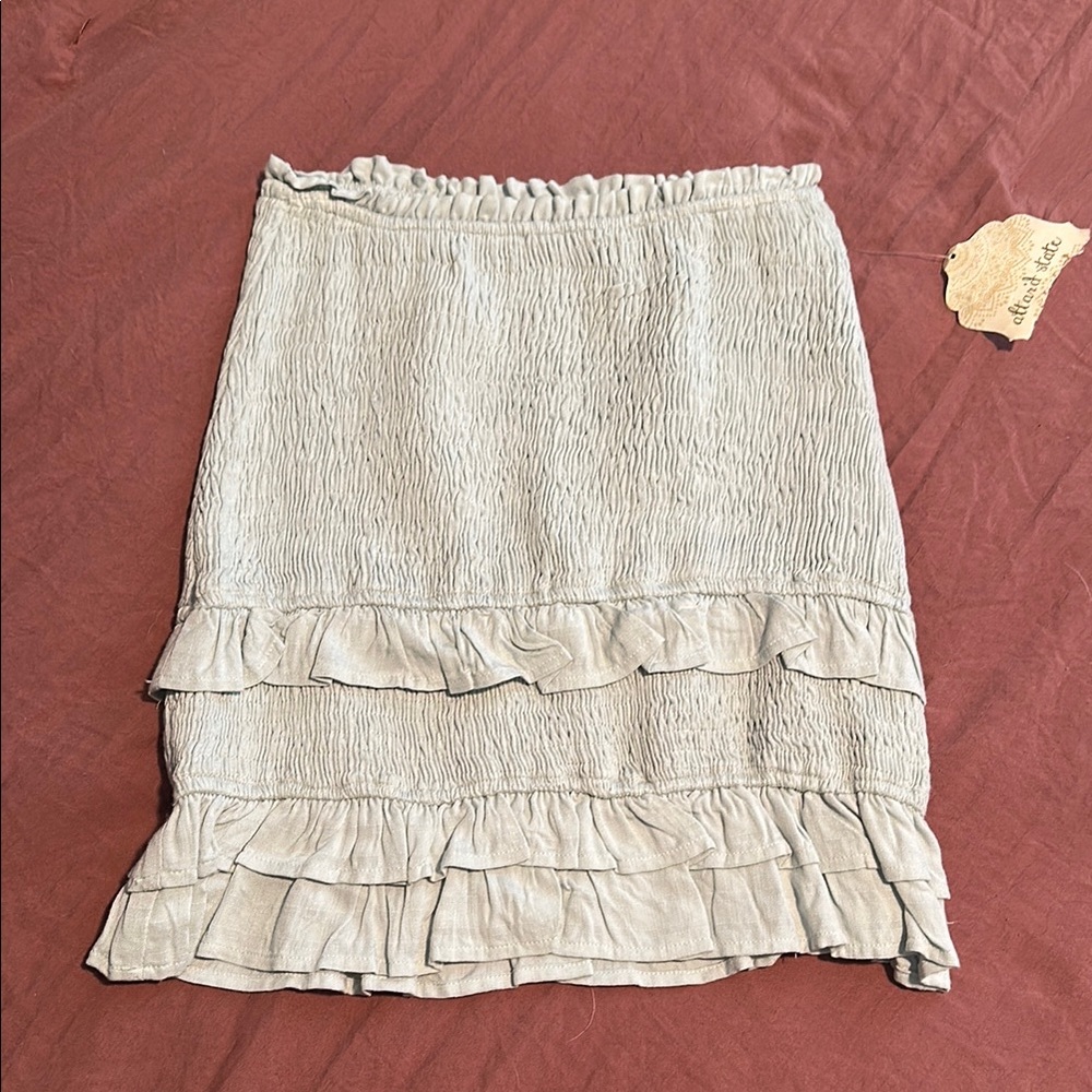 Altar’d State Blue Ruffled Skirt